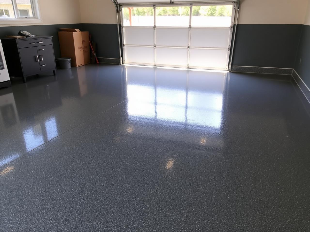 Garage (Epoxy) Cleaning before and after