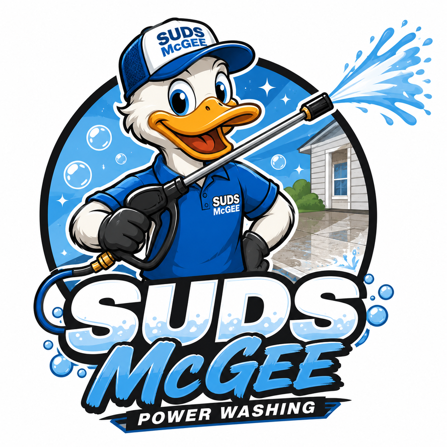 Suds McGee Power Washing mascot